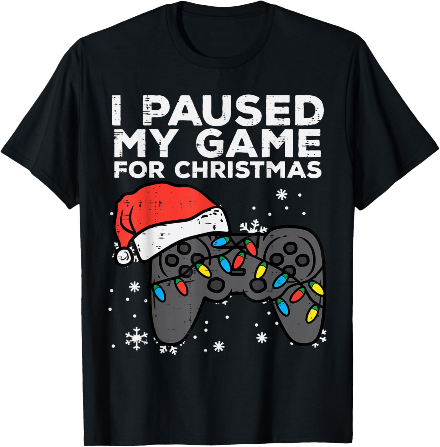 Paused My Game Christmas Gamer Xmas Men Boys Kids Youth Teen