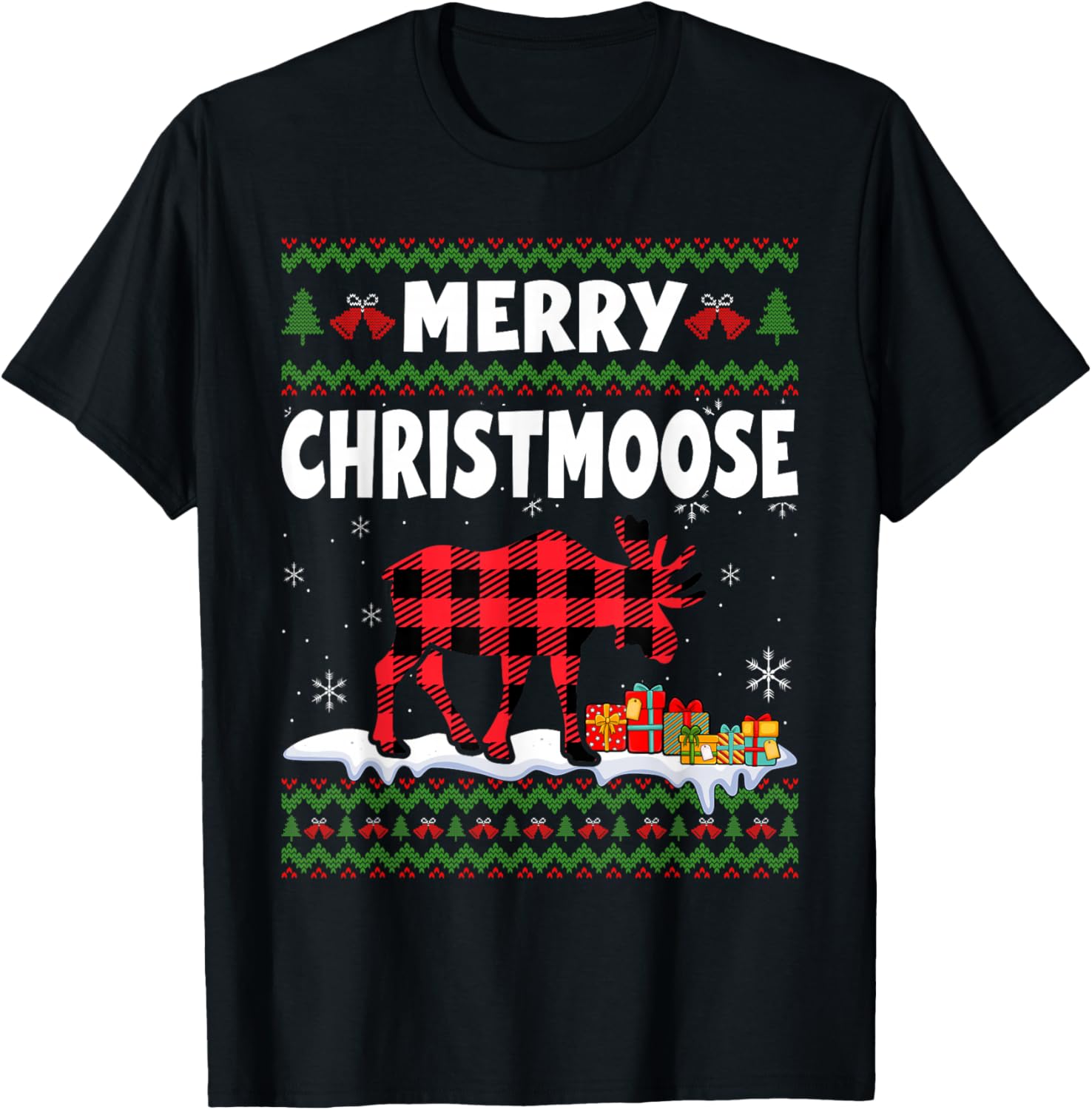 Merry Christmoose Christmas Moose Lover Xmas Holiday