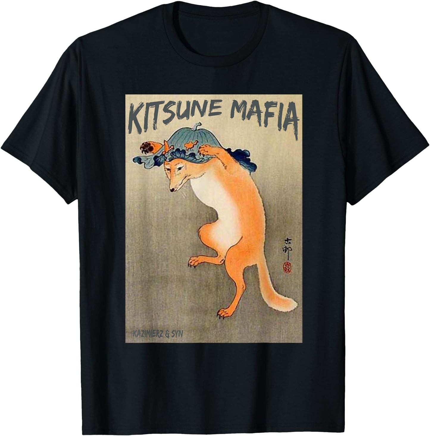 Kitsune Mafia, Anime Nine Tail Fox Spirit, Ukiyo-e Japanese