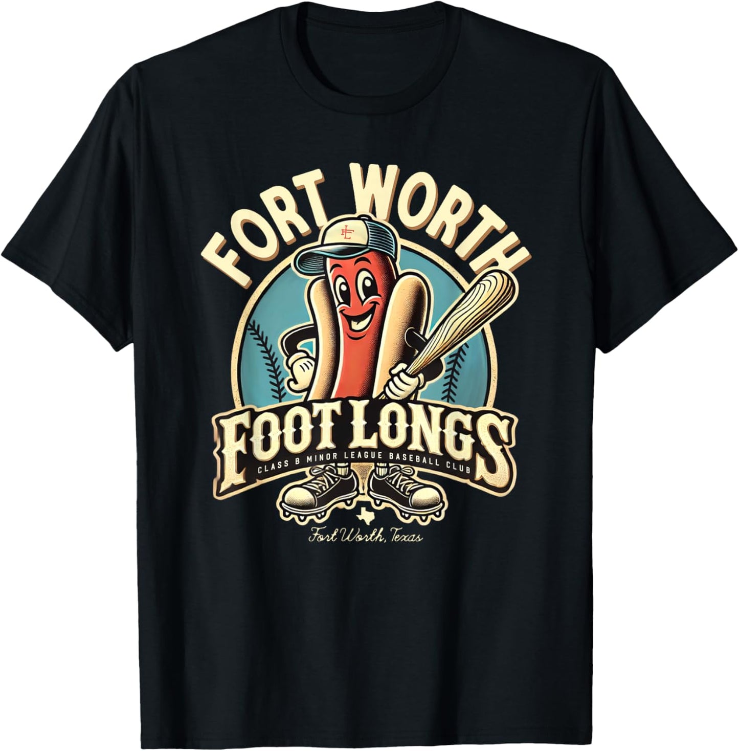 Minor League Baseball Fort Worth Foot Longs Funny Hotdog Men Women Kids