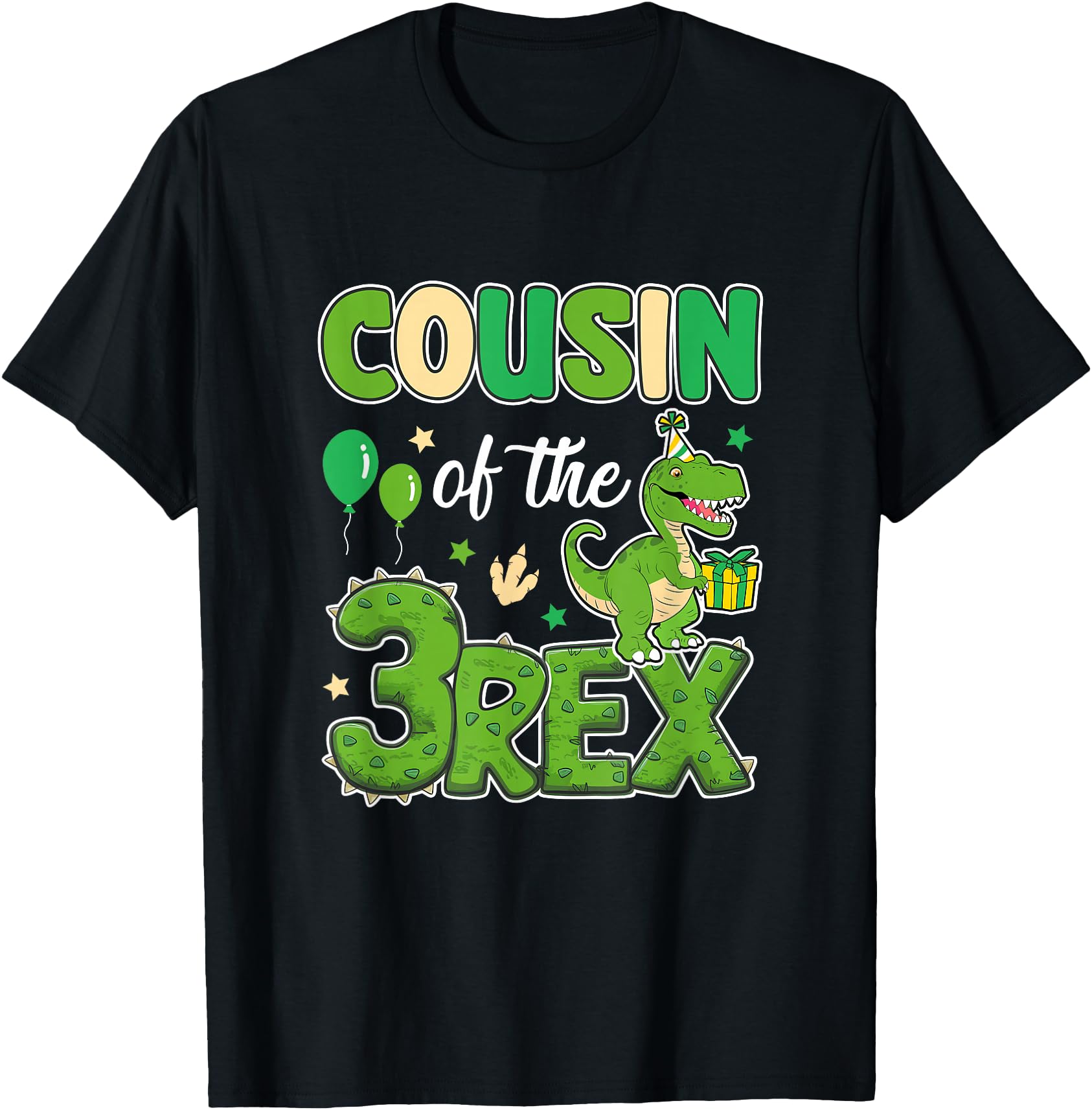 Cousin Of The Three Rex Birthday Dinosaur Family Matching
