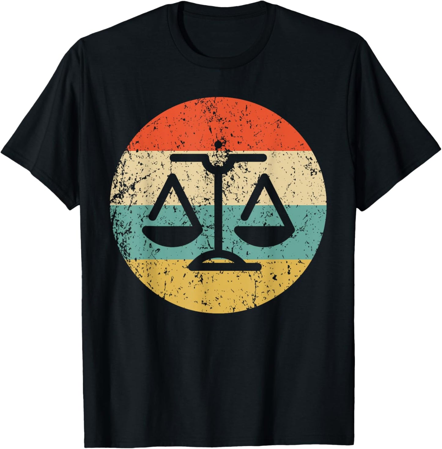 Lawyer Judge Shirt - Retro Scale of Justice T-Shirt