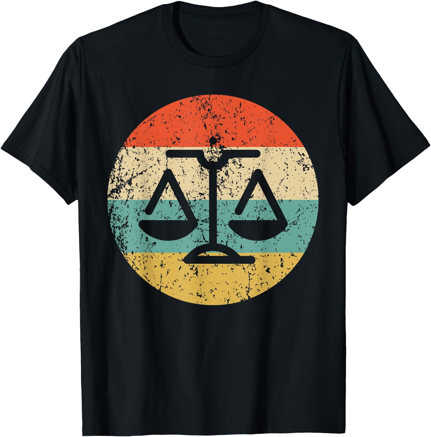 Lawyer Judge Shirt - Retro Scale of Justice T-Shirt