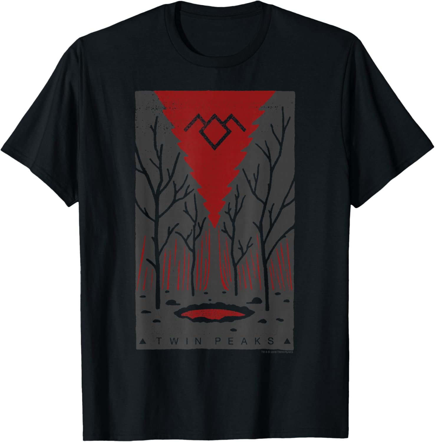 Twin Peaks Entrance Pastel Painted Poster Graphic T-Shirt