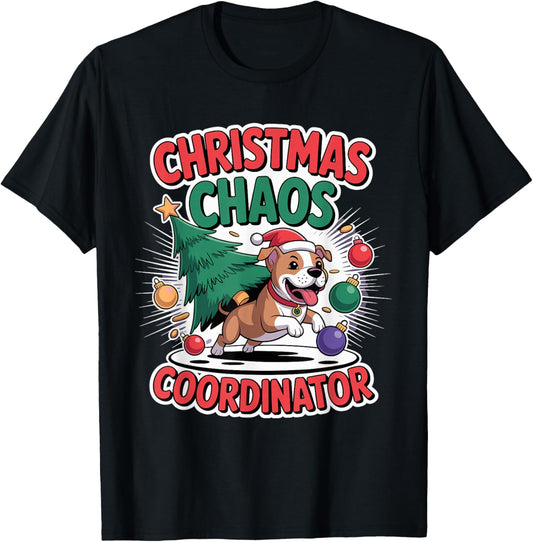 Christmas Chaos Coordinator American Staffordshire Terrier