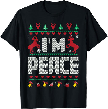 I Come In Peace - I'm Peace Xmas Matching Couples Christmas