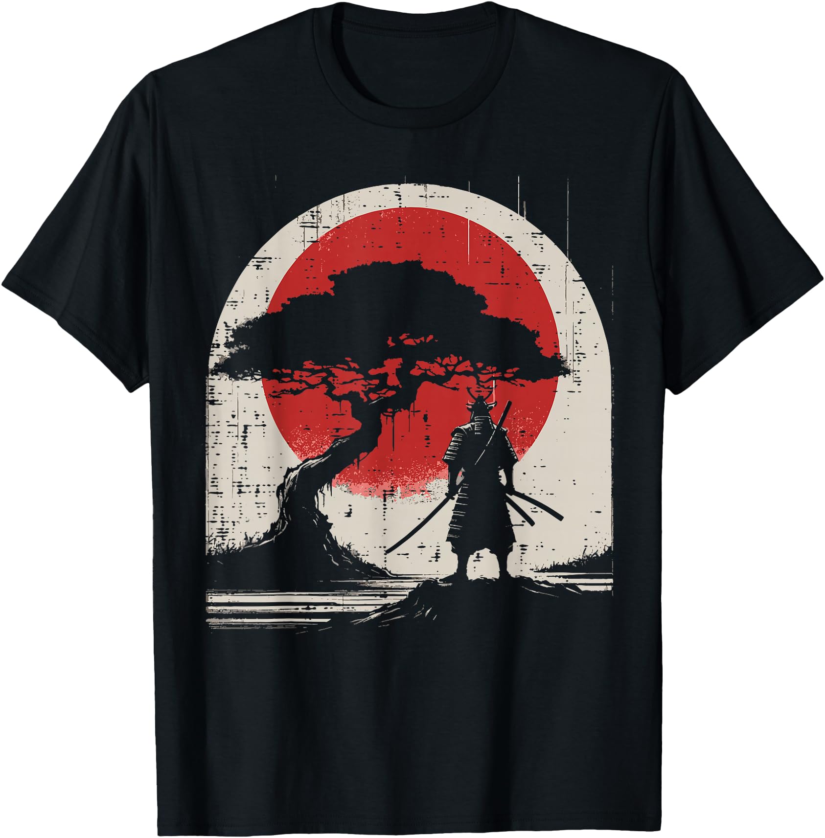 Japanese Samurai Kimono Tree Sun Vintage Art Women Men