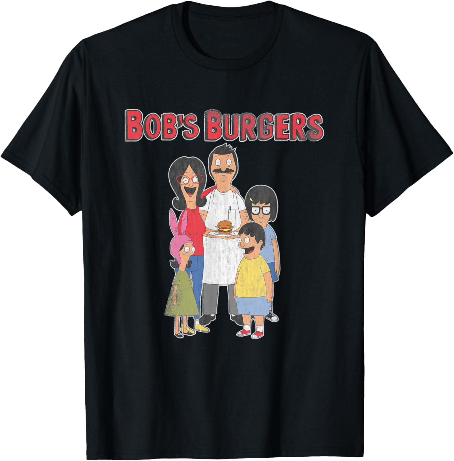 Bob's Burgers Retro Cartoon Family