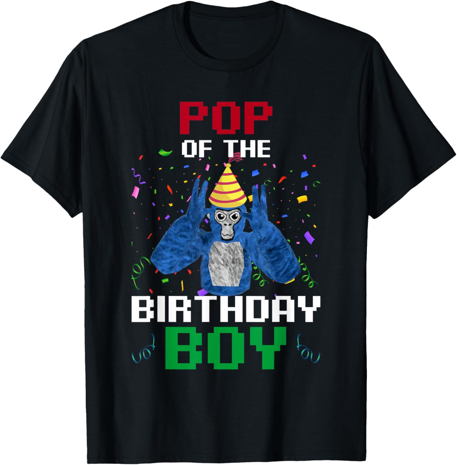 Pop Of The Birthday Boy Funny Gorilla Video Game Boy Kids
