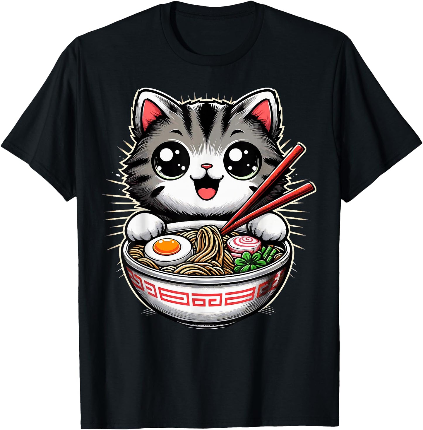 Cat Ramen Noodles Anime Kawaii Japanese