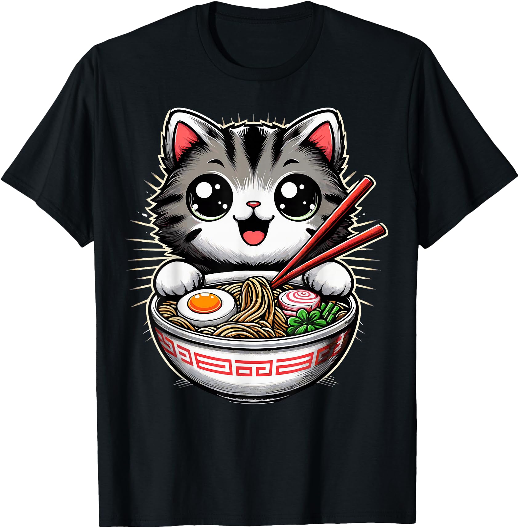 Cat Ramen Noodles Anime Kawaii Japanese