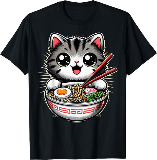 Cat Ramen Noodles Anime Kawaii Japanese