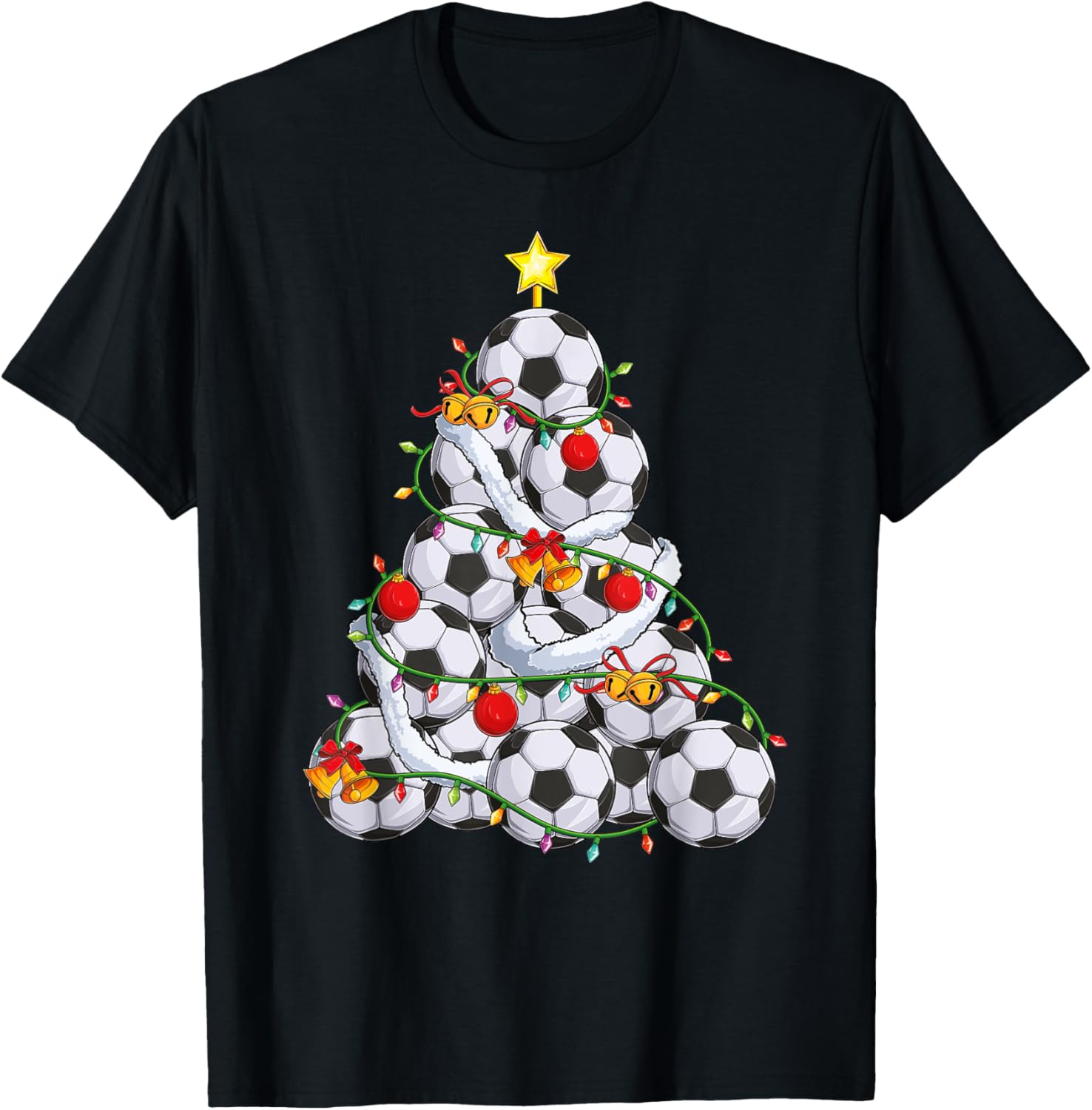 Soccer Christmas Tree Xmas Pajamas coach Player Men Boys
