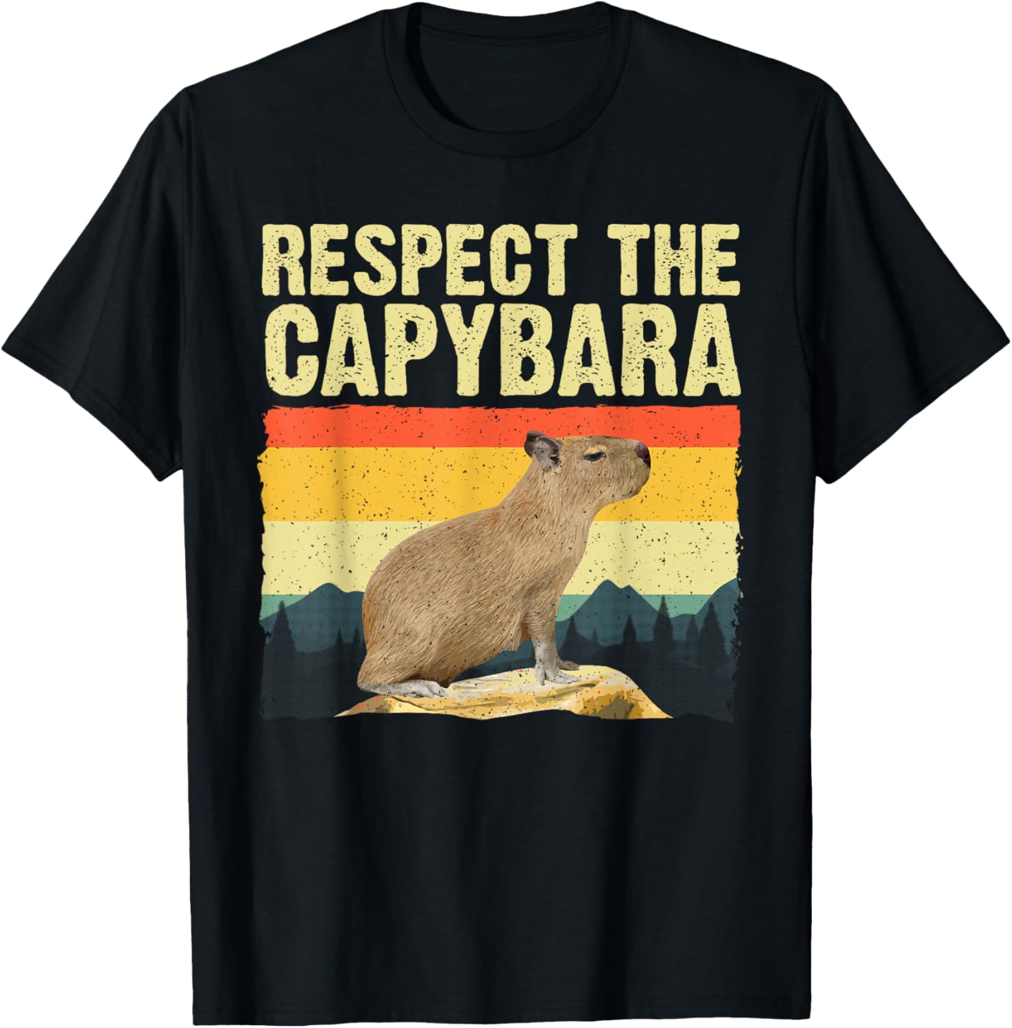 Capybara Art For Men Women Kids Rodent Animal Lover Capybara T-Shirt