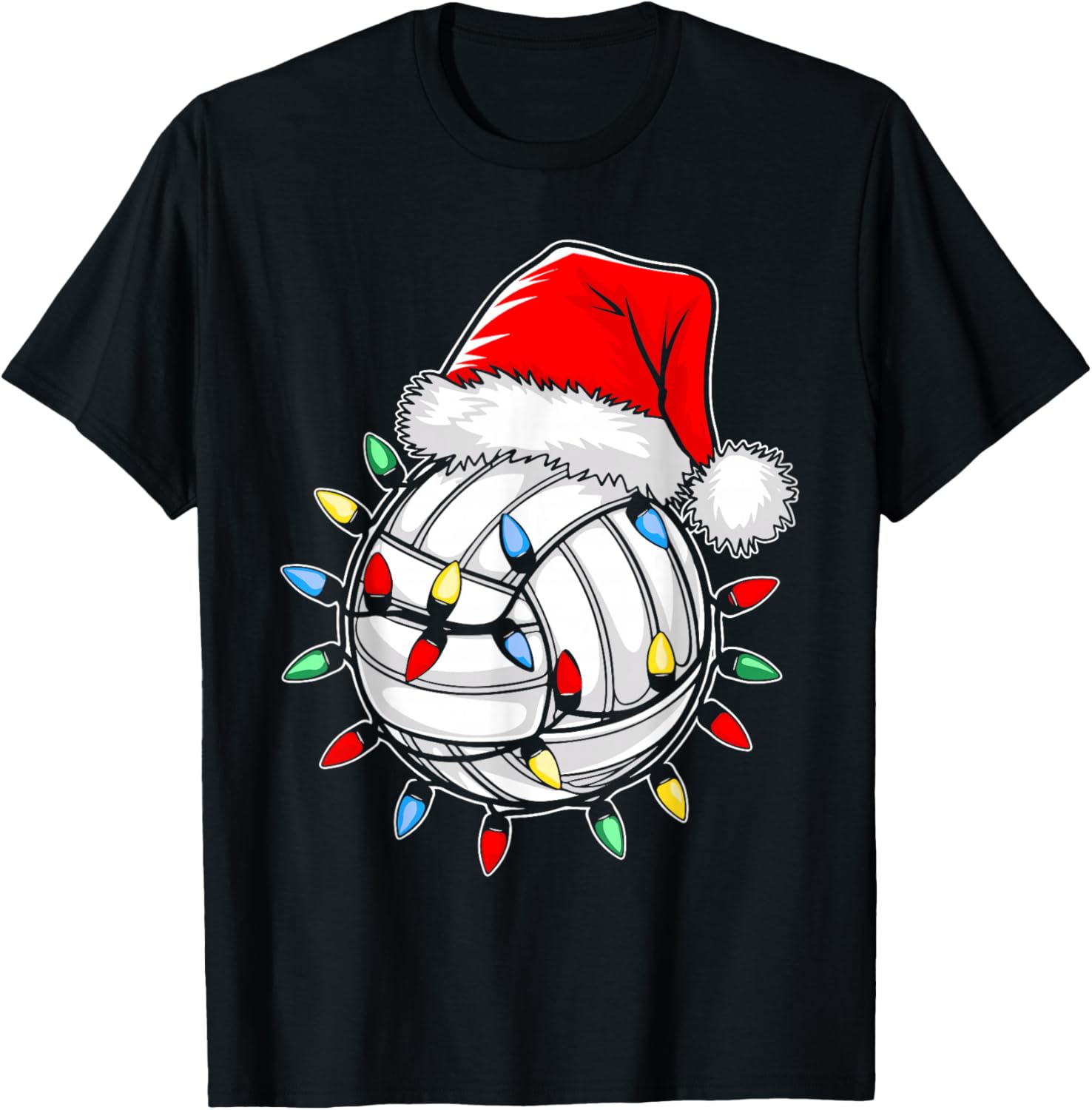 Santa Volleyball Ball Shirt Men Youth Boys Christmas Pajamas
