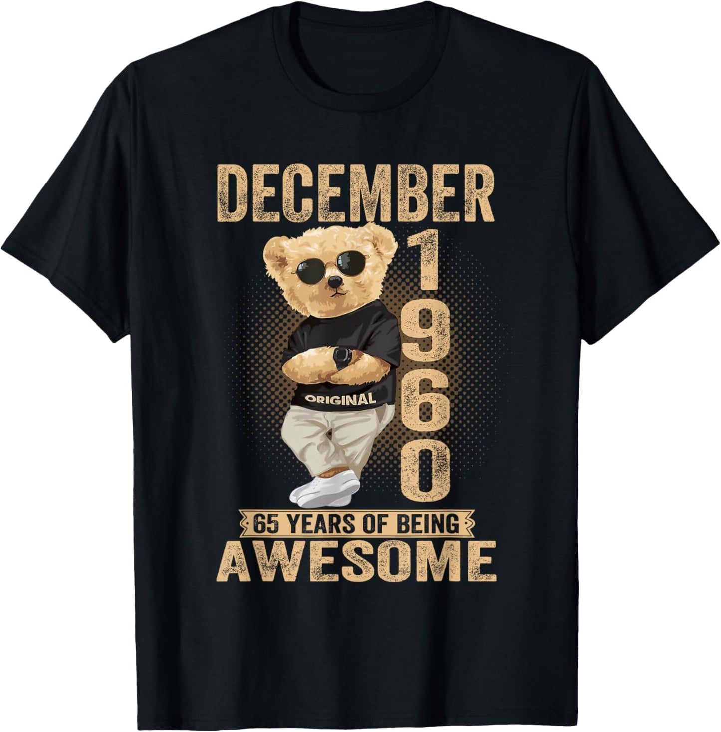 December 65th Birthday Men Women 1960 Awesome Teddy Bear