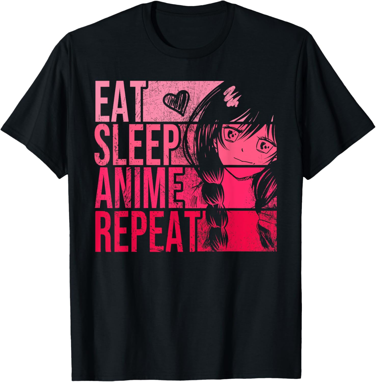 Eat Sleep Anime Repeat Shirt - Anime Lovers Gifts Idea Girls