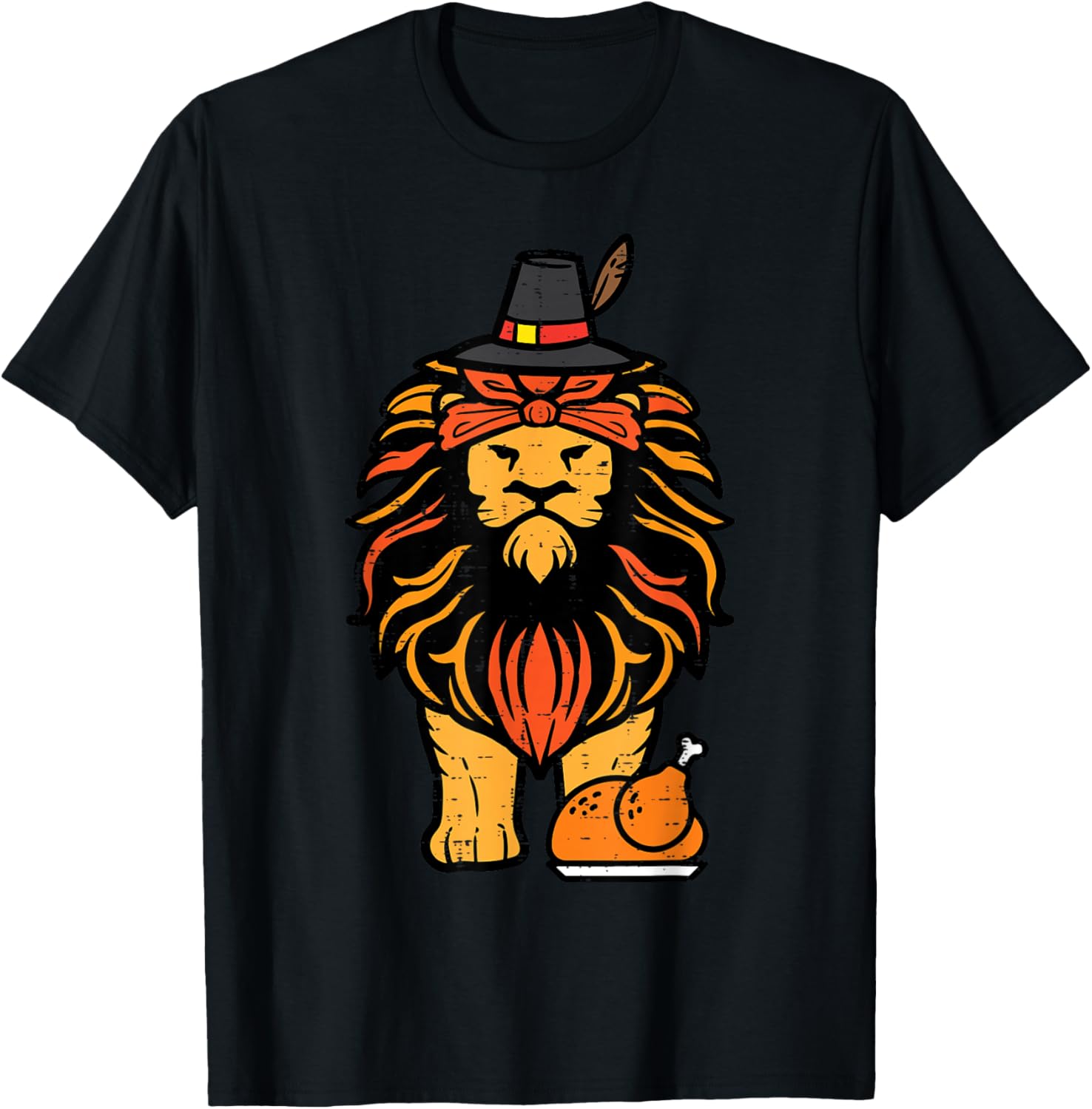 Thanksgiving Lion Turkey Day Fall Boys Kids Men Women Youth
