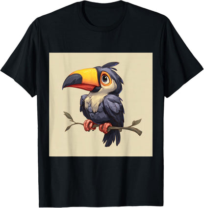 Sweet, Playful, Overly Cute Chibi Style Cute Toucan