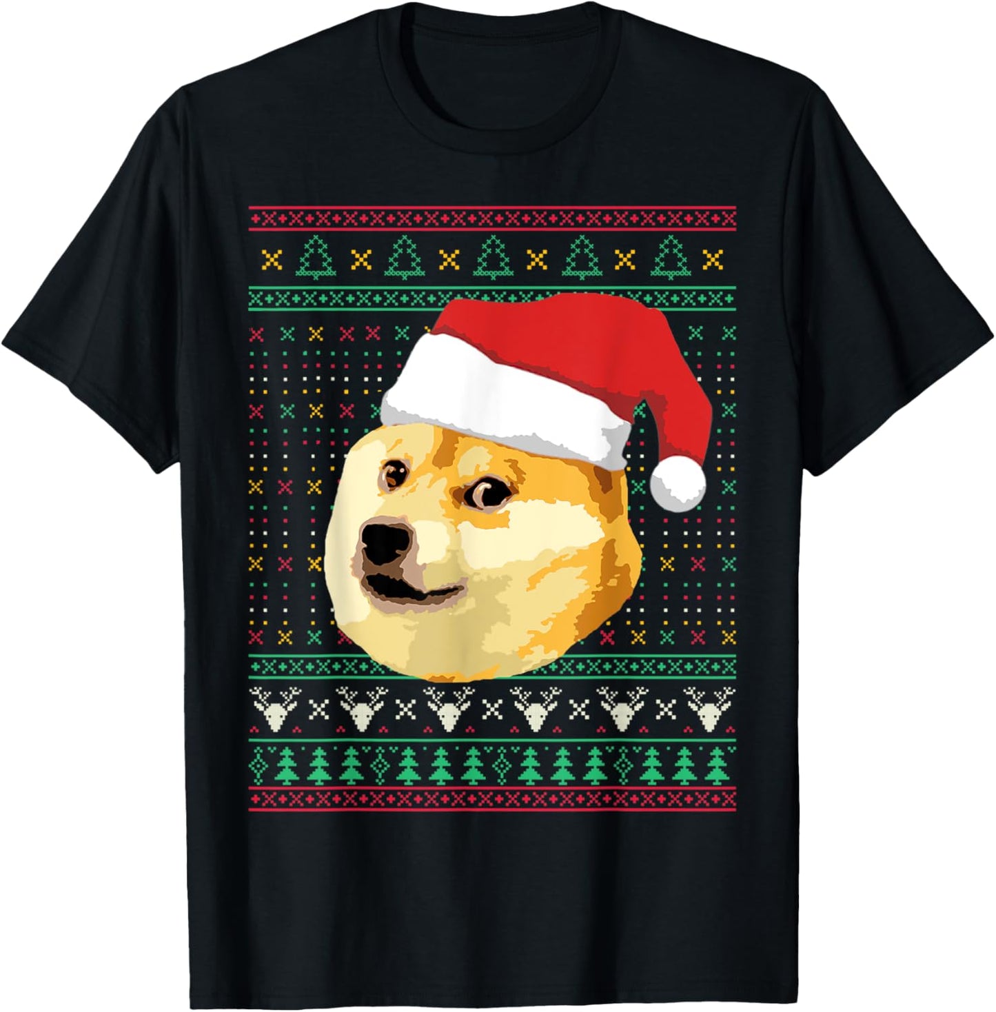 Christmas Doge Meme Shiba Inu Santa Funny Ugly Sweater Xmas