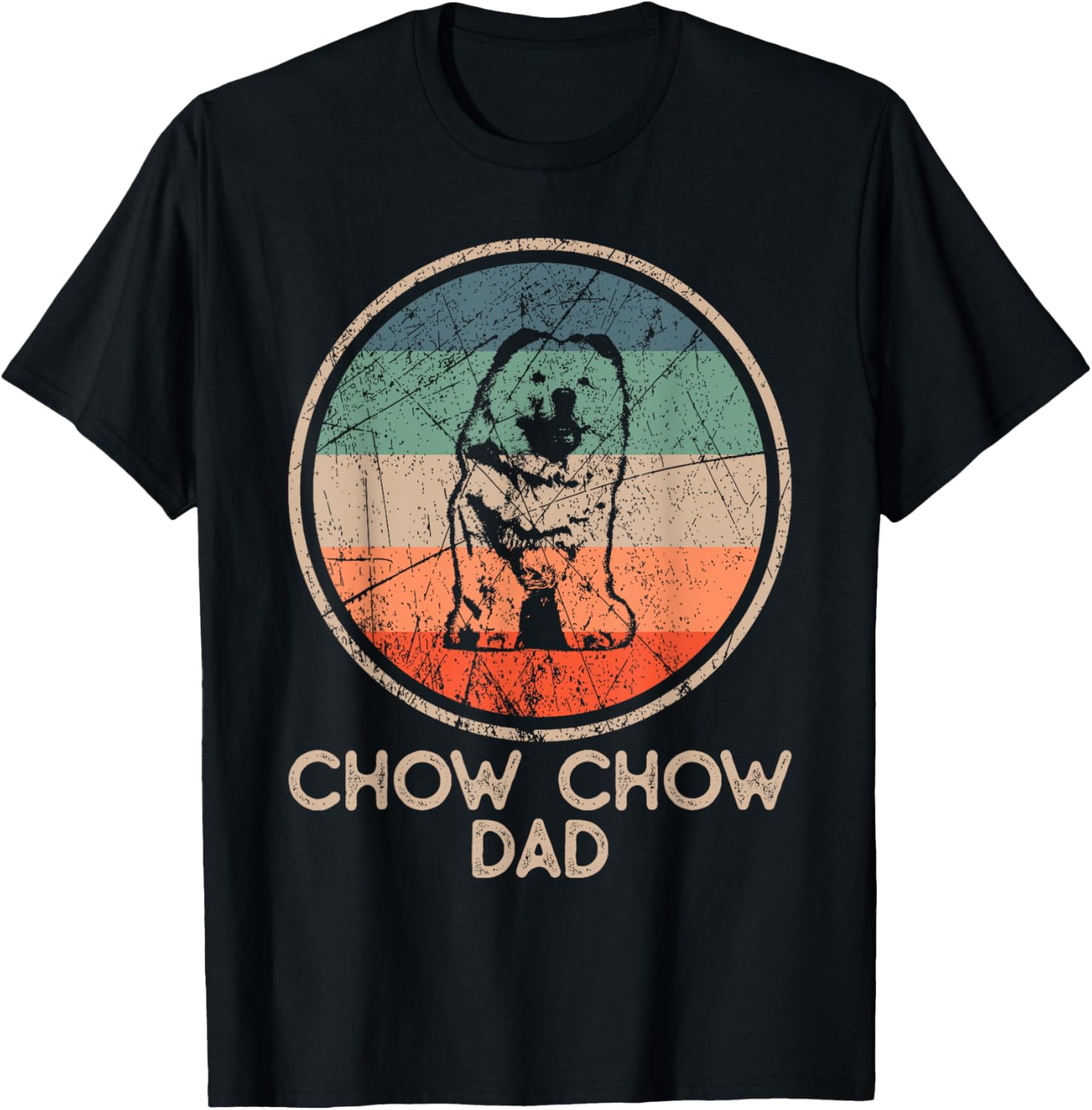 Chow Chow Dog - Vintage Chow Chow Dad T-Shirt for Men Women