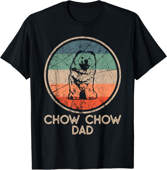 Chow Chow Dog - Vintage Chow Chow Dad T-Shirt for Men Women