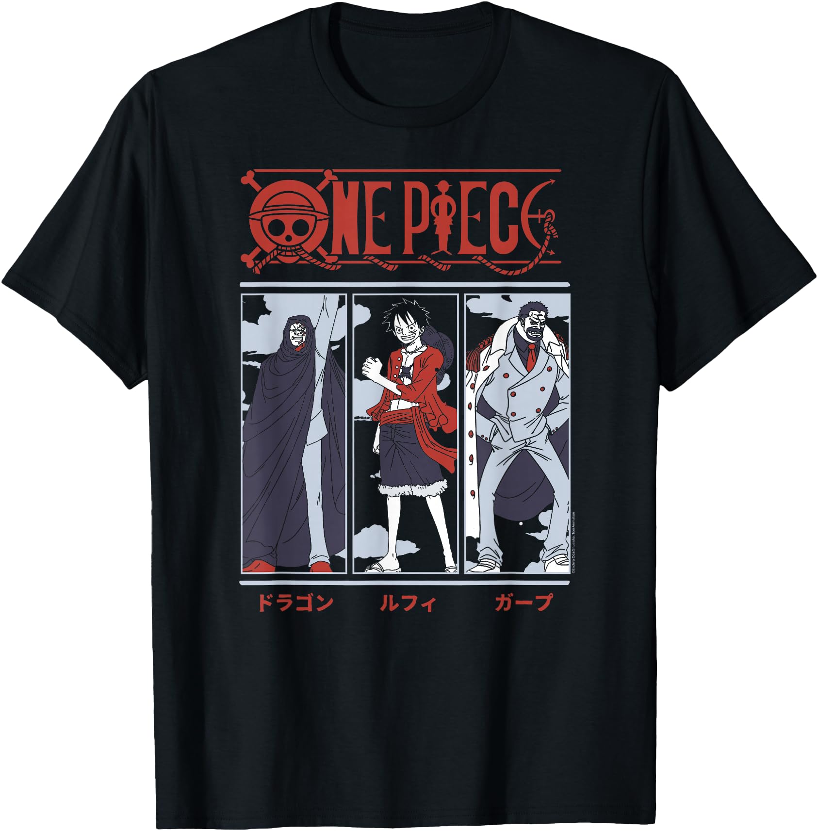 One Piece Anime Meet the Monkeys Dragon, Luffy, and Garp