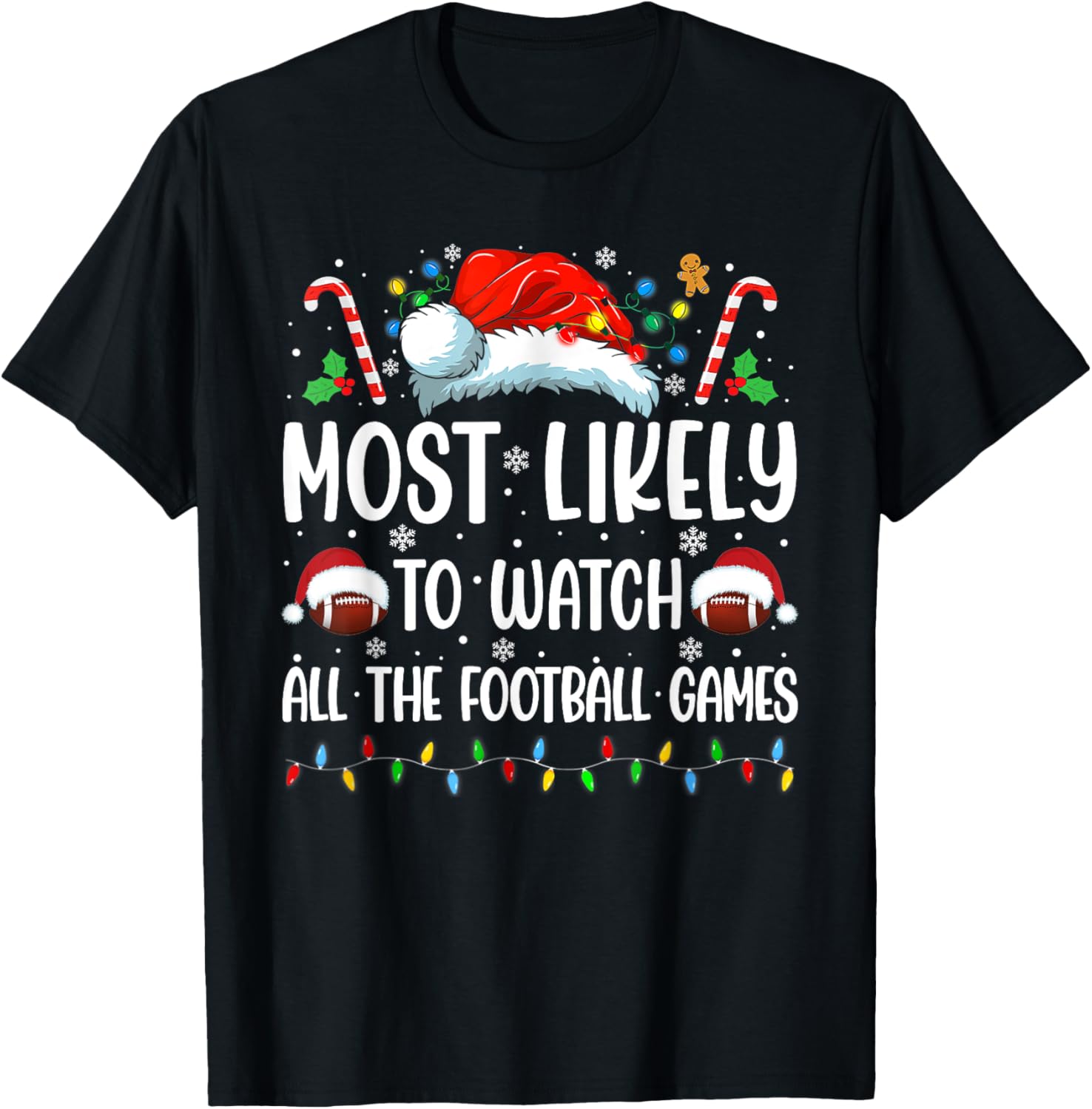 Most Likely To Watch All The Football Games Christmas Family
