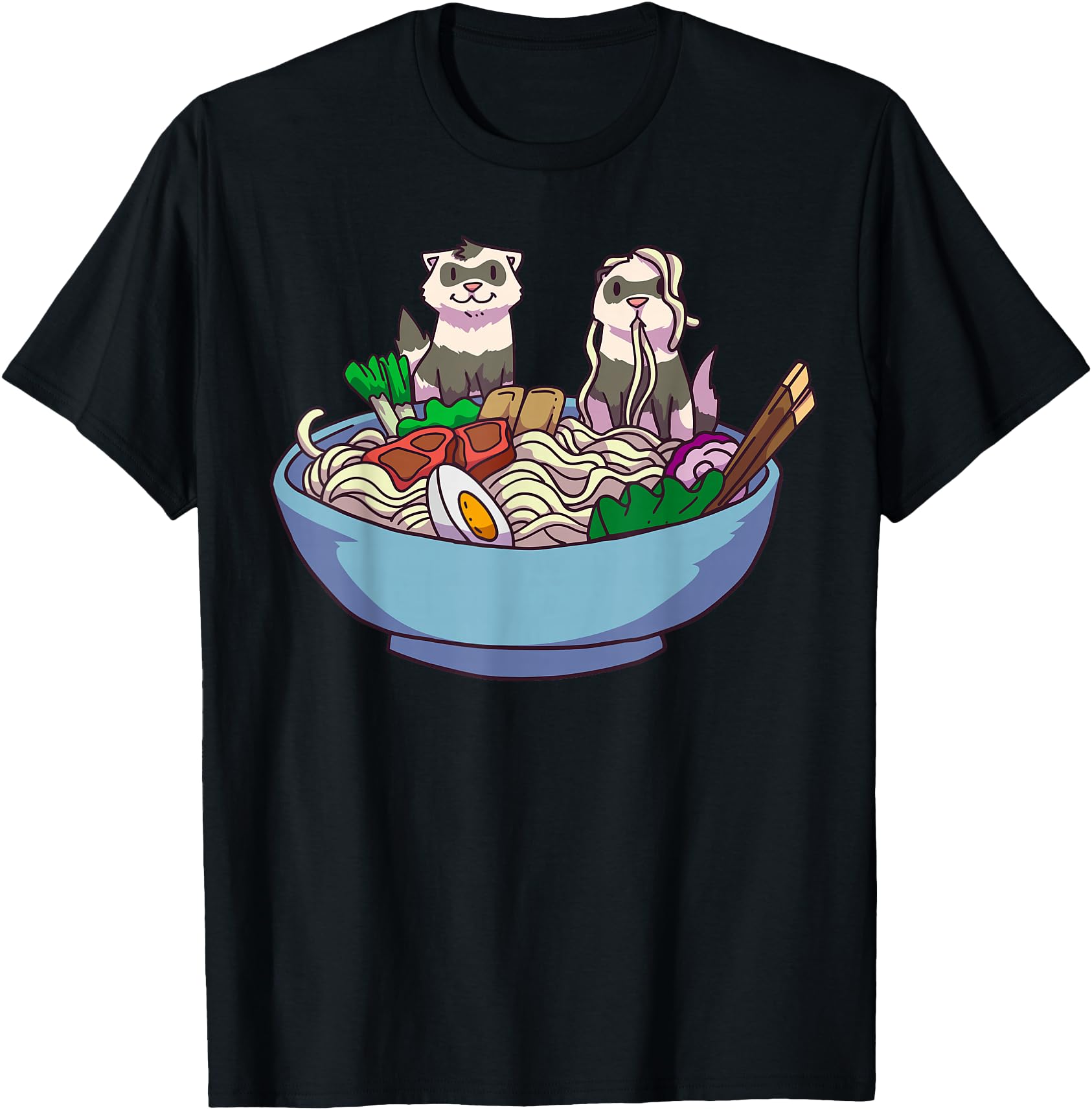 Ferret Ramen Noodles Anime Kawaii Japanese Otaku Gift