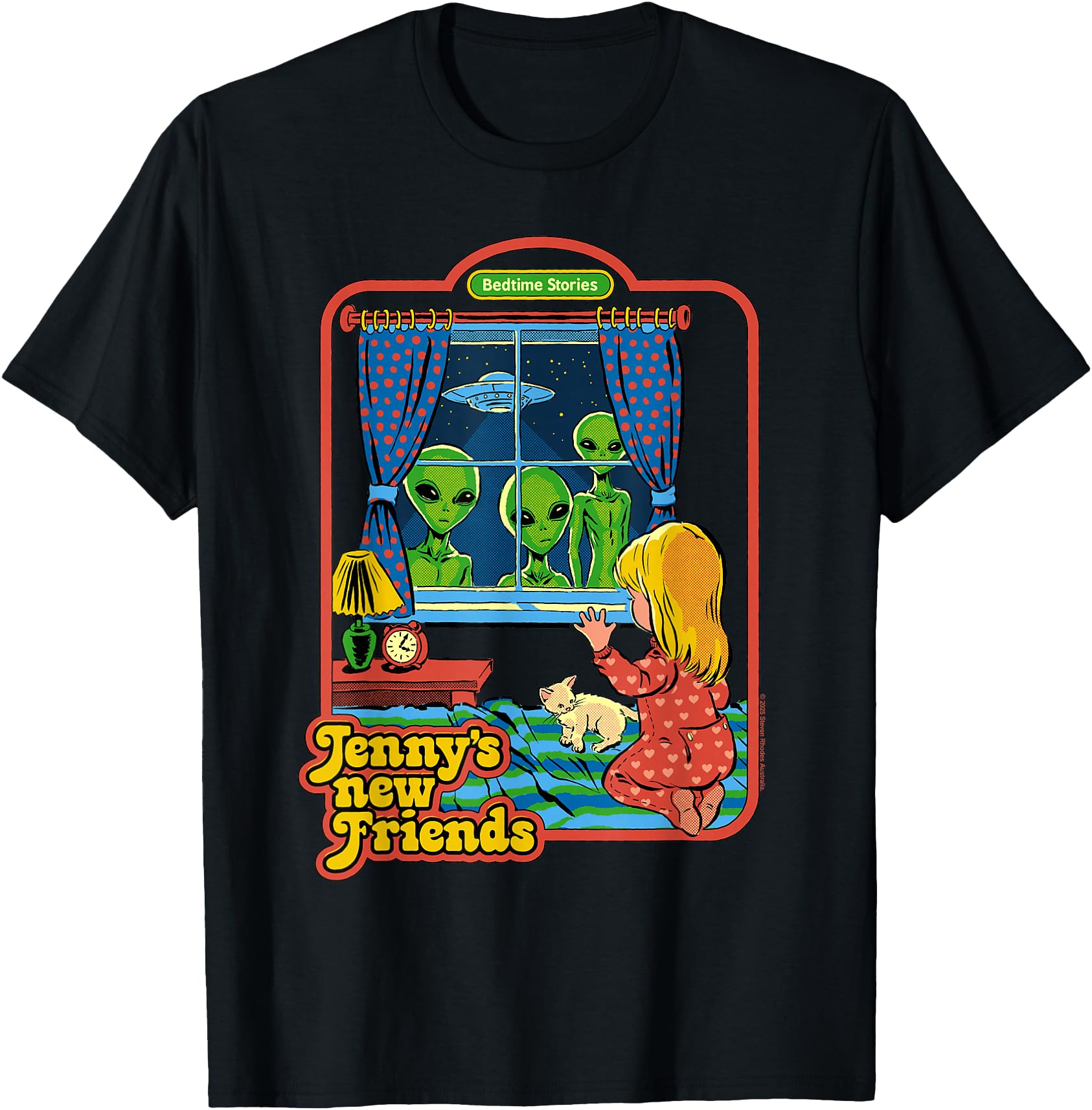 Jenny's New Friends UFO Alien Retro Funny Adult Humor