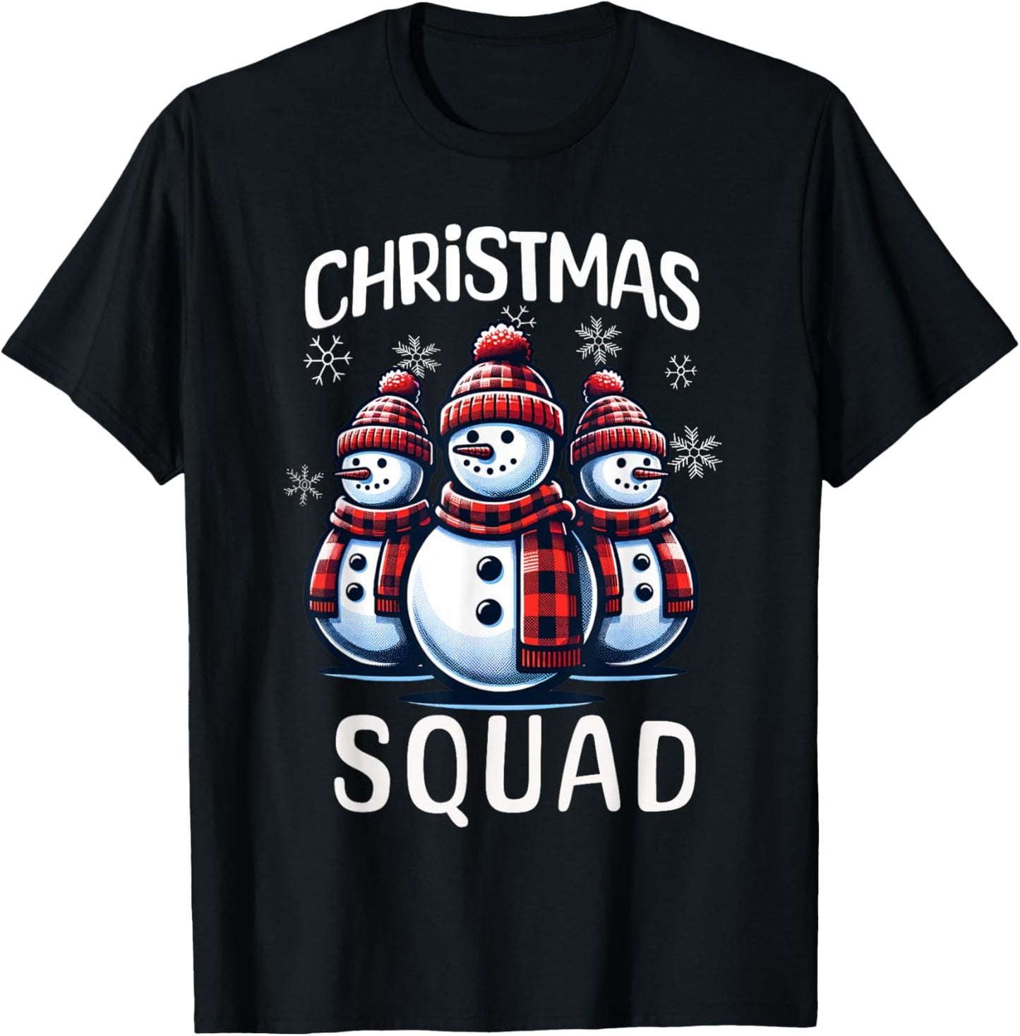 Snowman Family Group Matching Christmas Squad