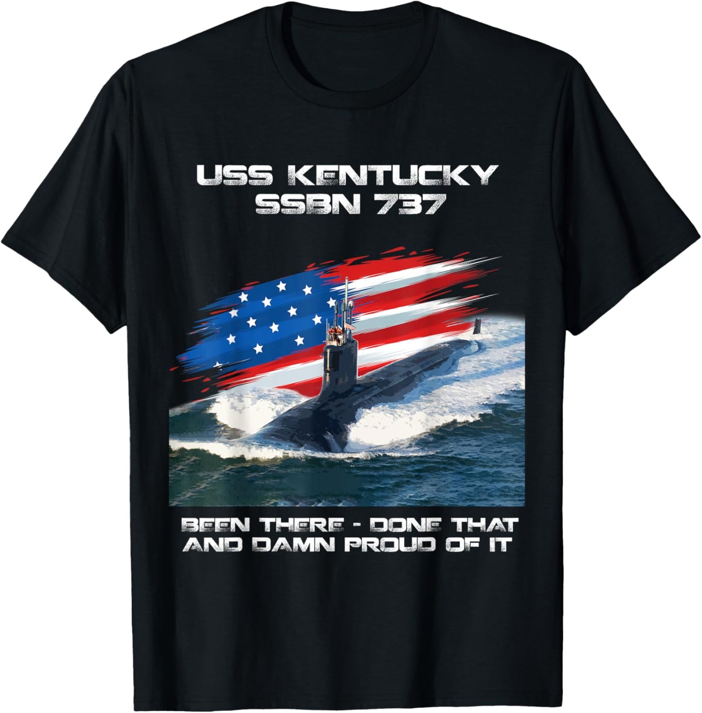 USS Kentucky SSBN-737 American Flag Submarine Veteran Xmas