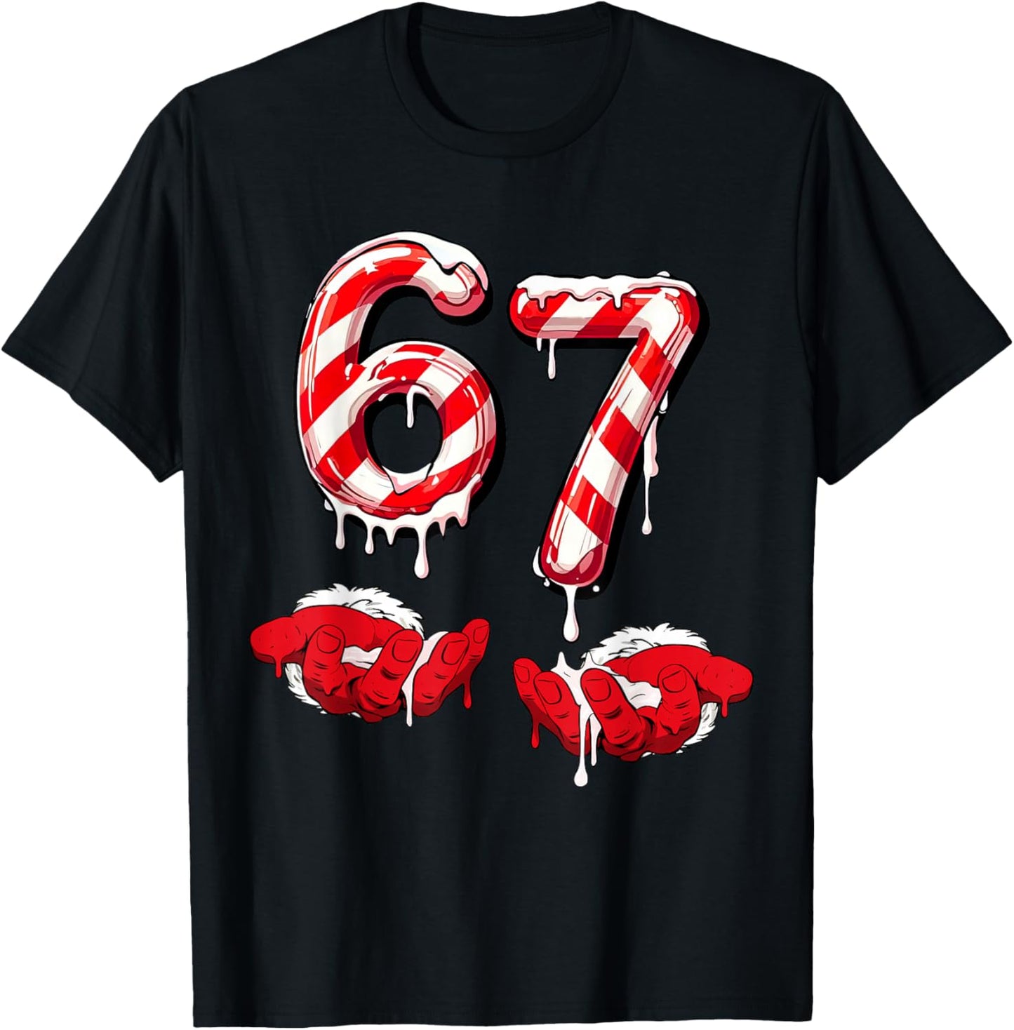 Funny Six Seven 6 7 Meme Gen Alpha Slang 6 7 Hands Christmas