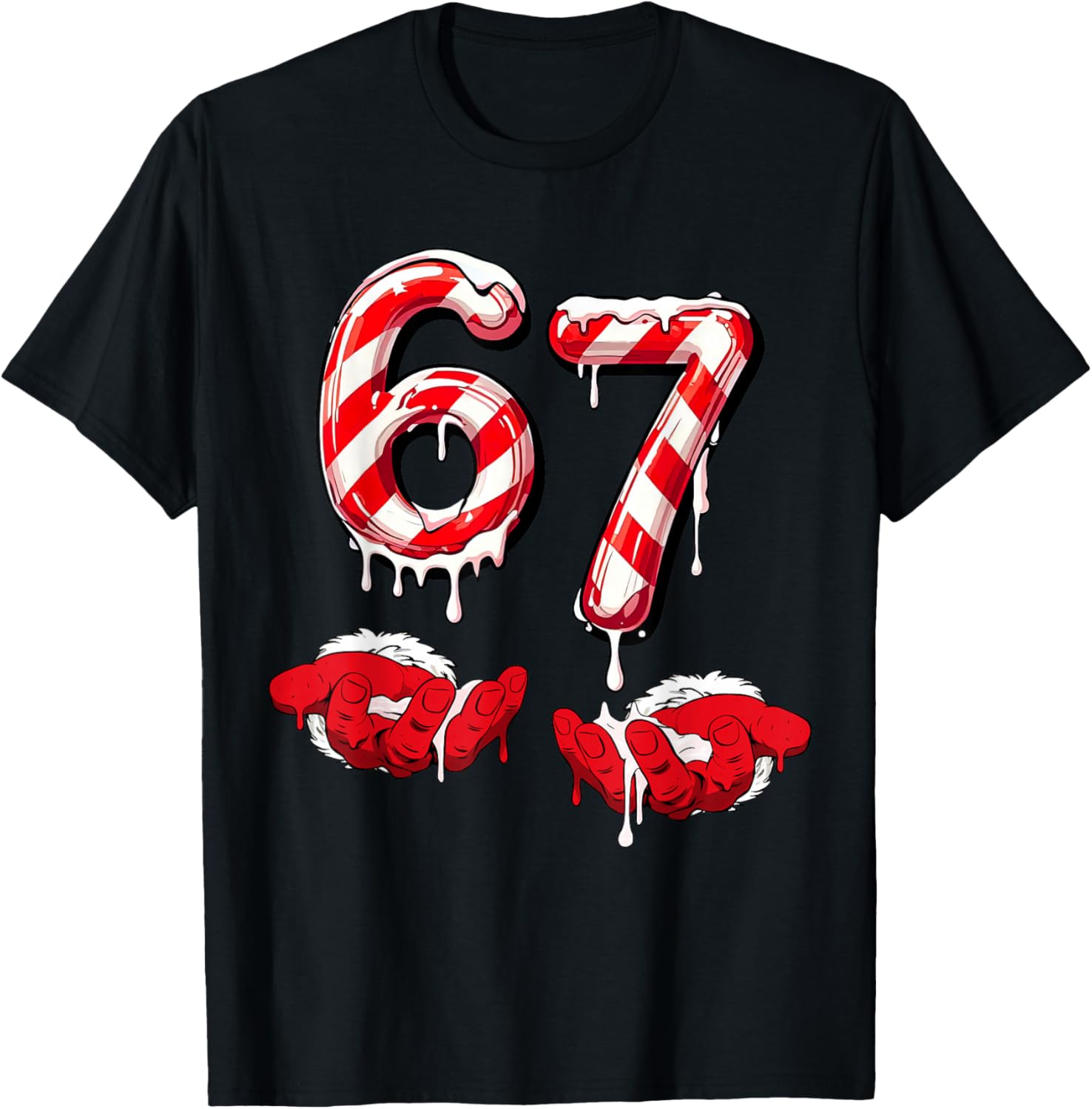 Funny Six Seven 6 7 Meme Gen Alpha Slang 6 7 Hands Christmas
