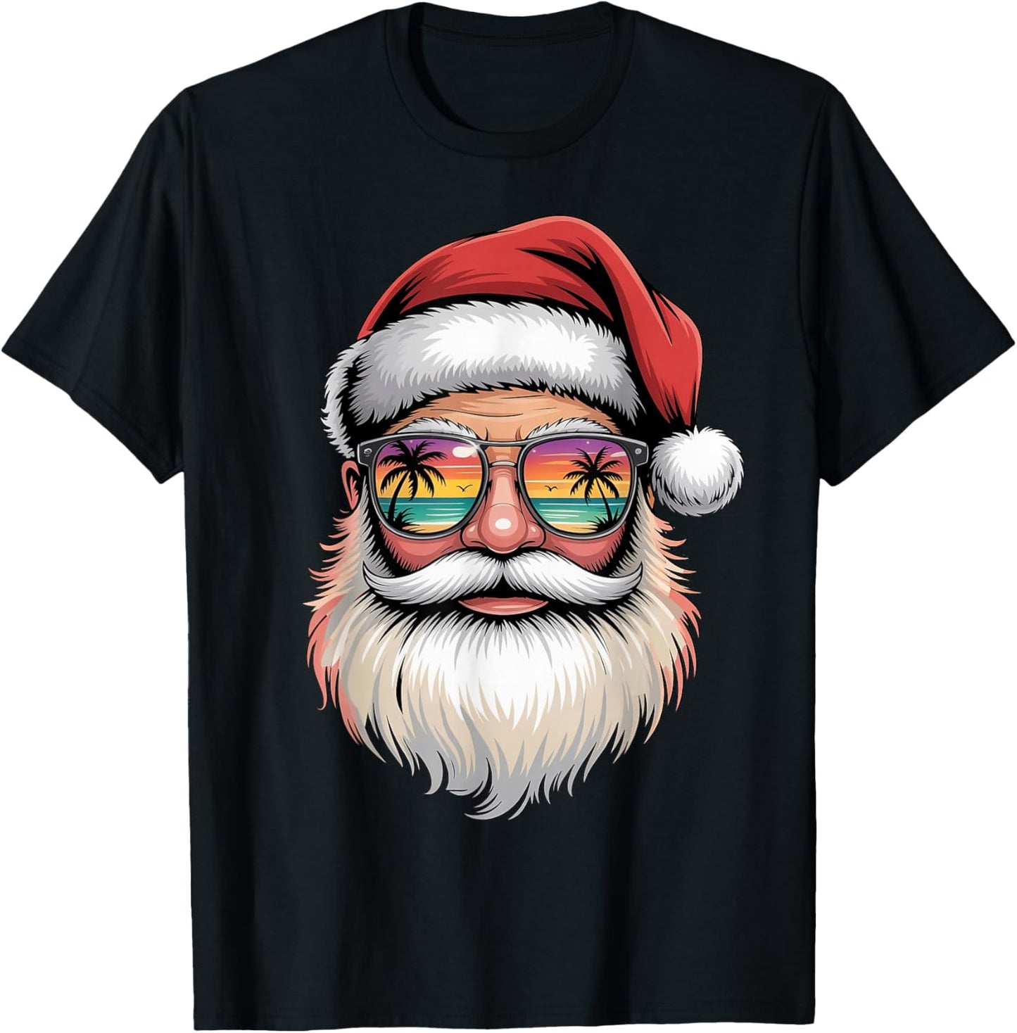 Tropical Christmas Hawaiian Santa Sunglasses Summer Xmas