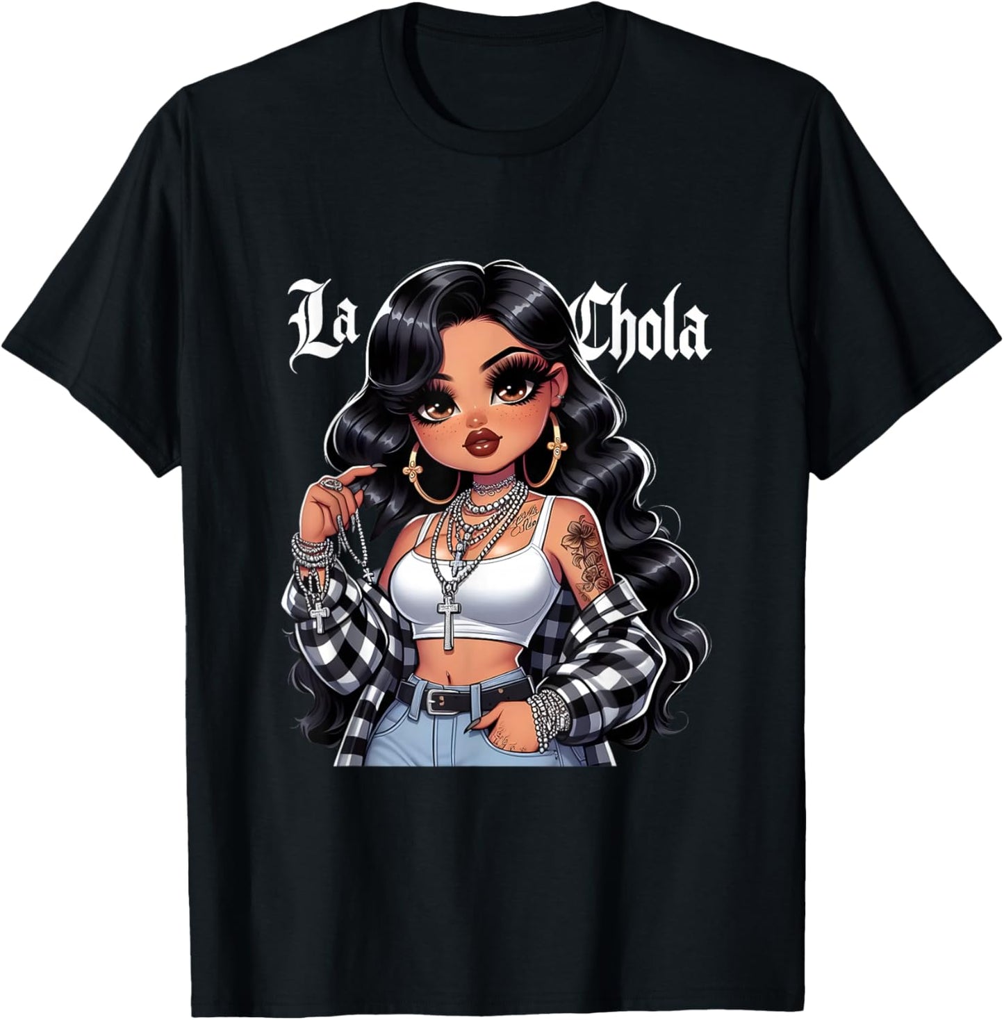 Chola Chibi Girl Hispanic Heritage Month Brown Pride Chicana