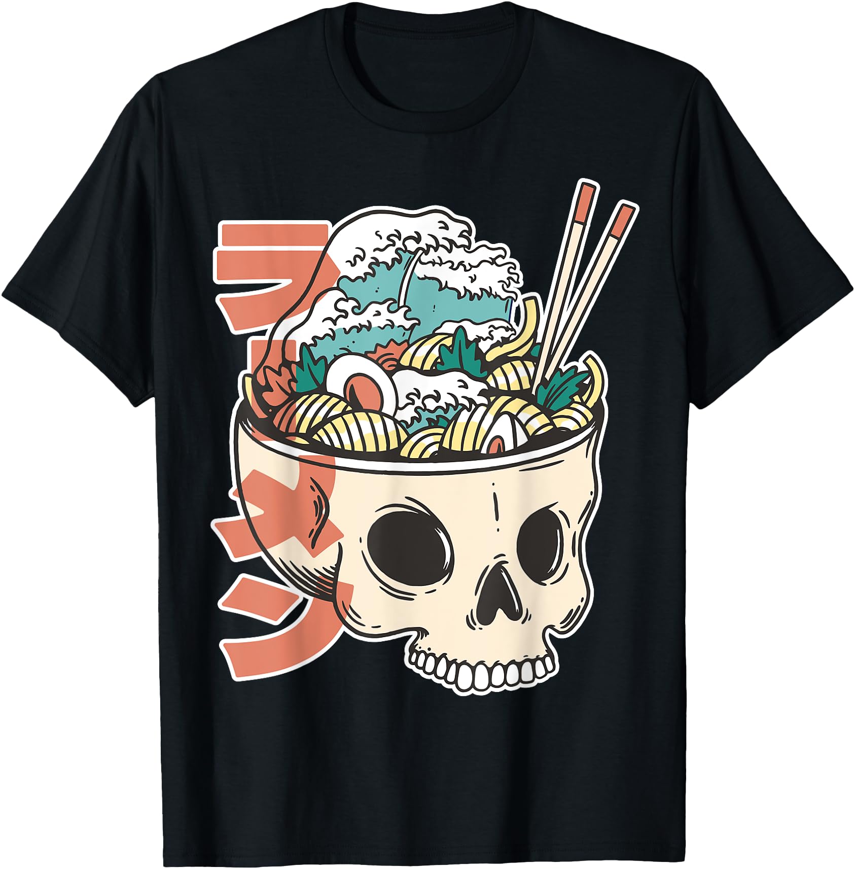 Japanese Skull as a Ramen Bowl