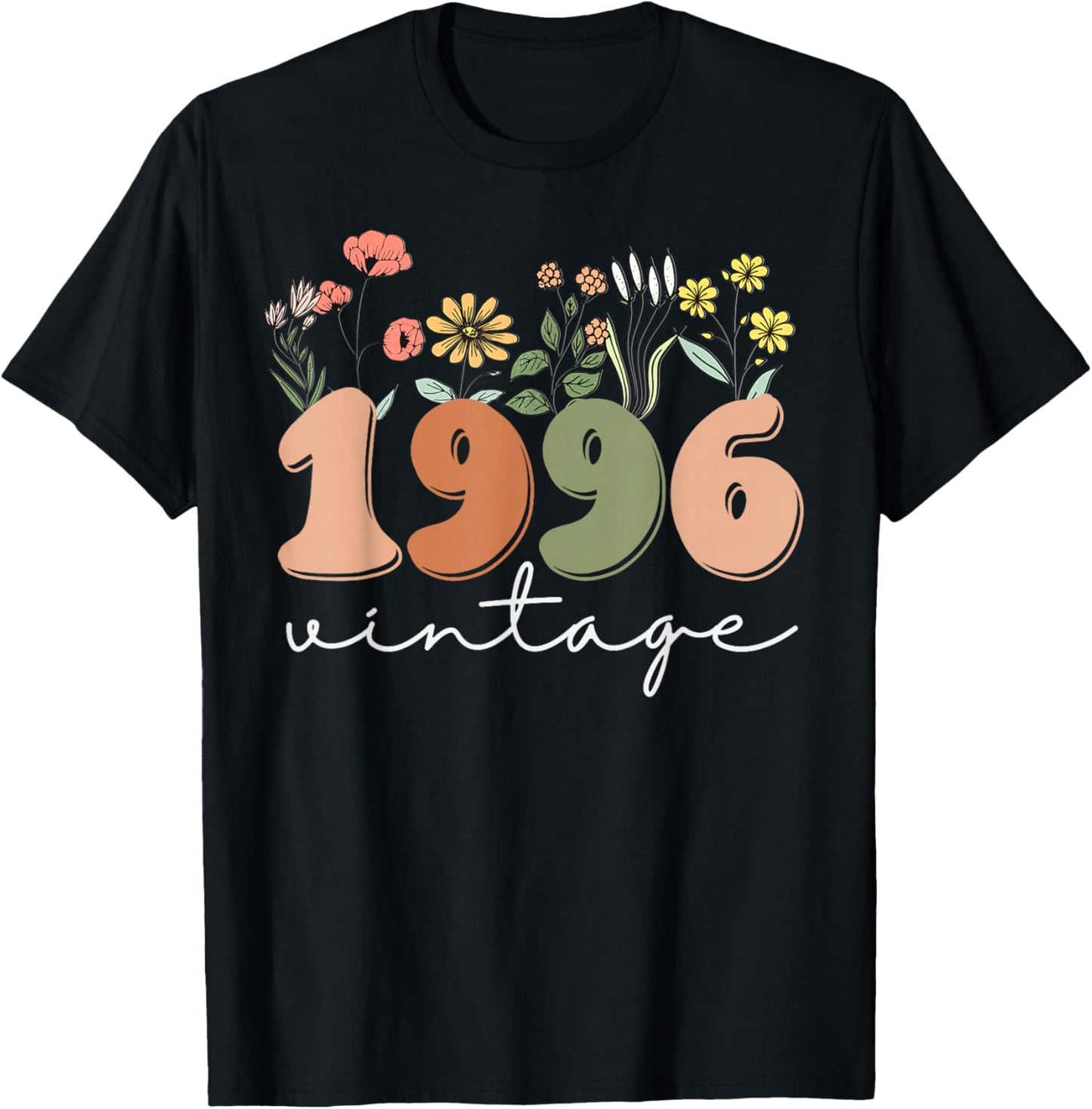 30 Years Old Vintage 1996 30th Birthday Tee Wildflower Women