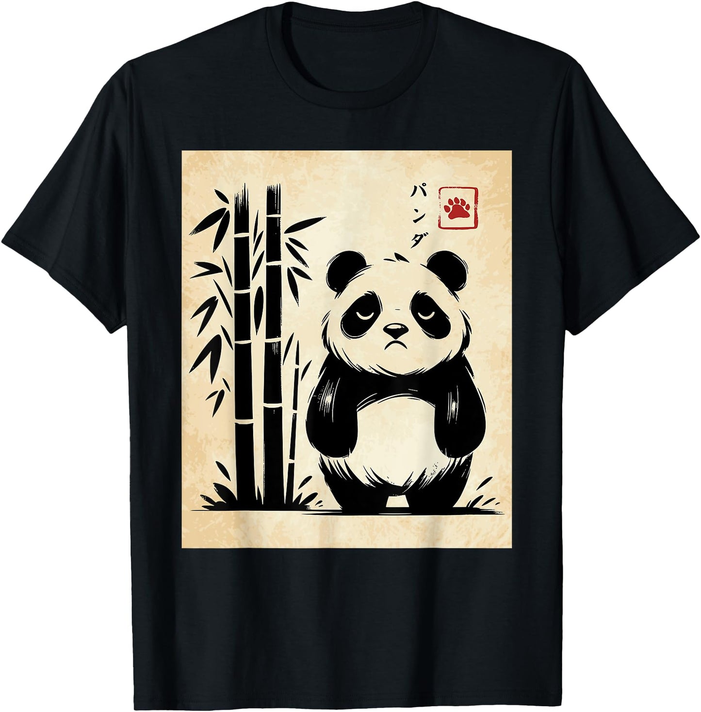Kawaii Panda Ink Japanese Streetwear Novelty Funny Panda
