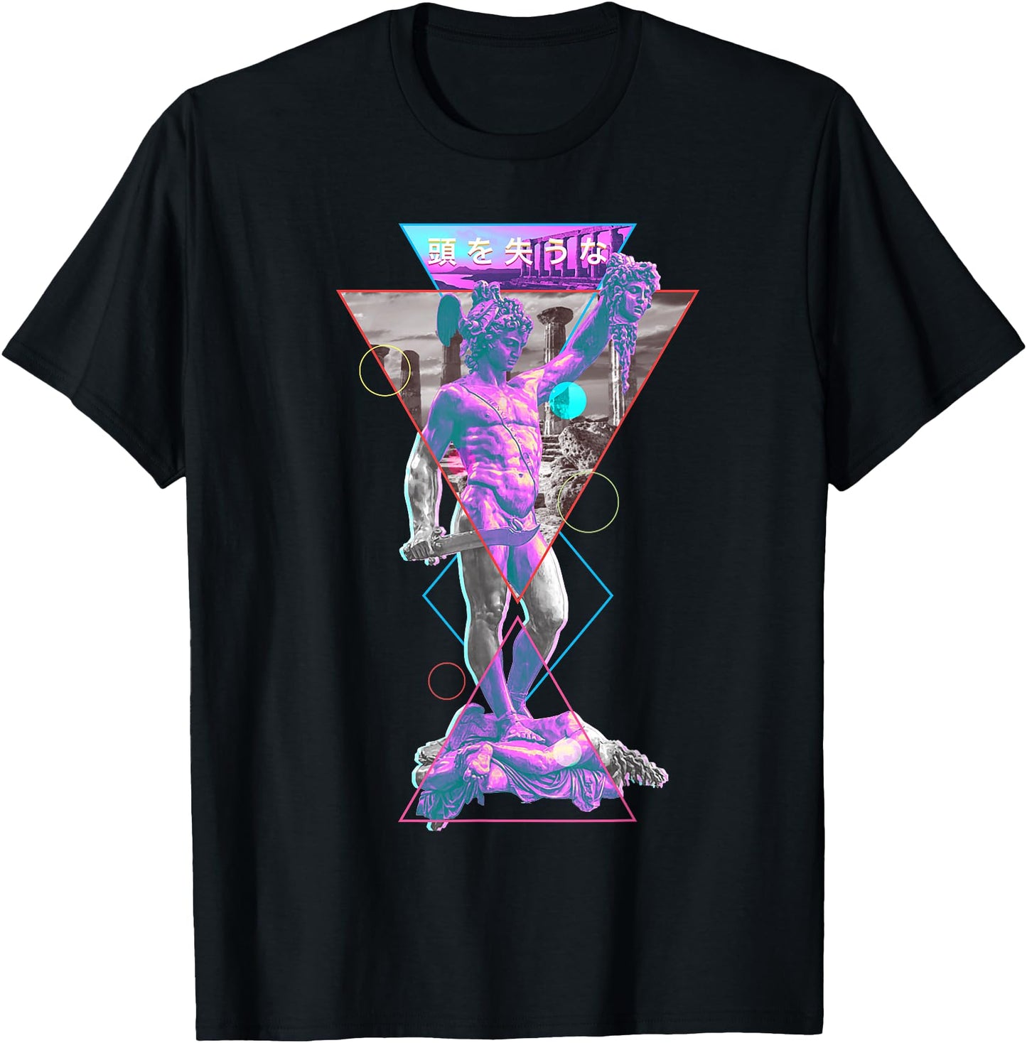 Perseus and Medusa Vaporwave Aesthetic 1980s Art Japanese