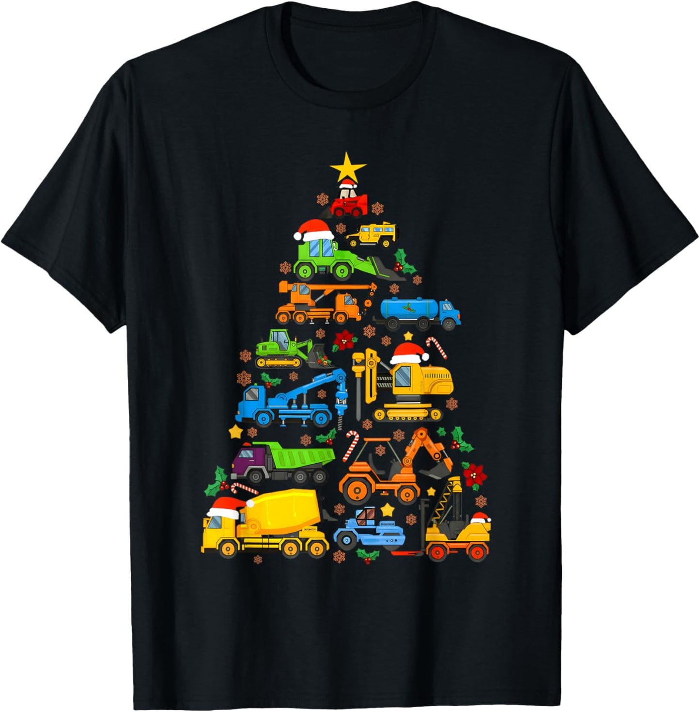 Construction Vehicles Truck Boys Toddler Christmas Tree