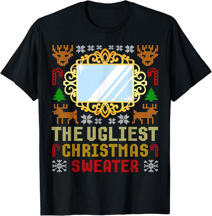 The Ugliest Ugly Christmas Sweater With Mirror Funny Xmas