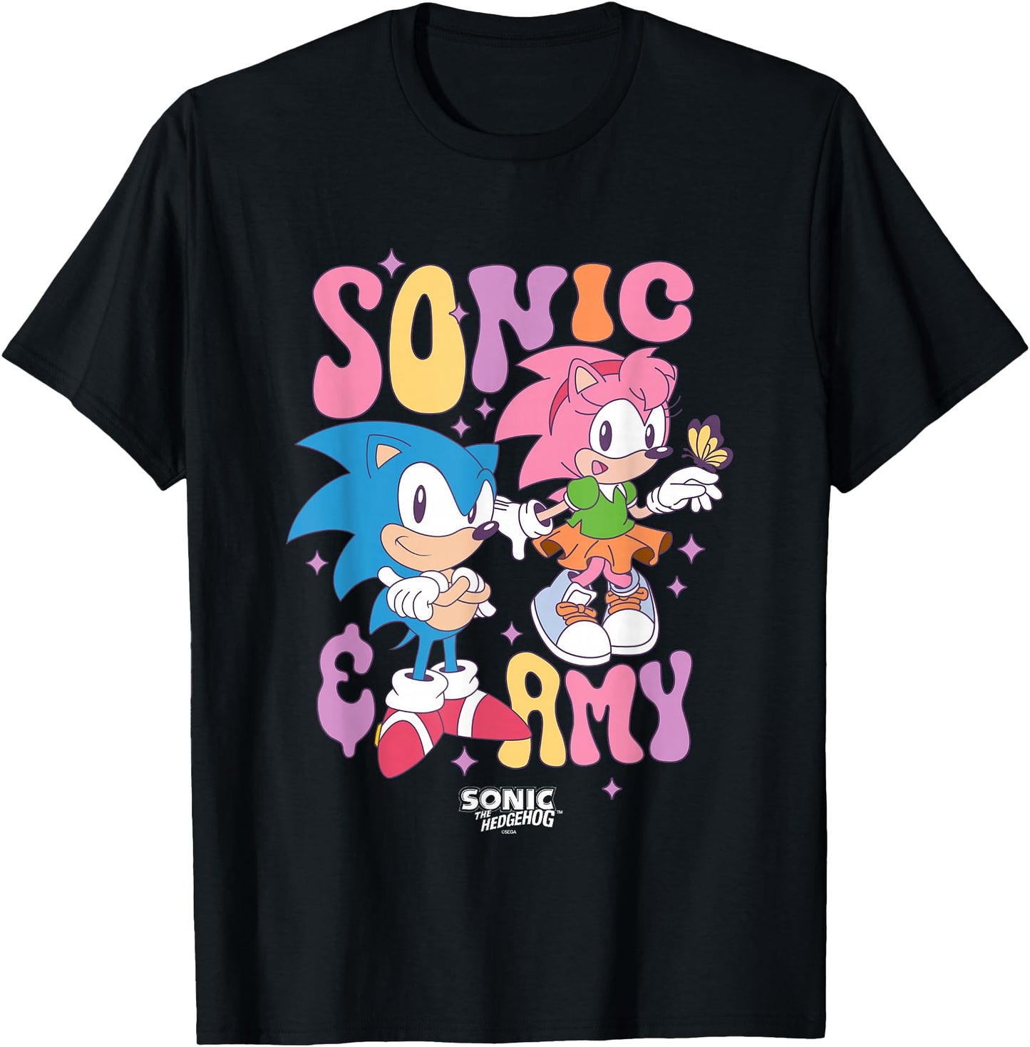 Sonic The Hedgehog Sonic & Amy Cute Vintage Shot