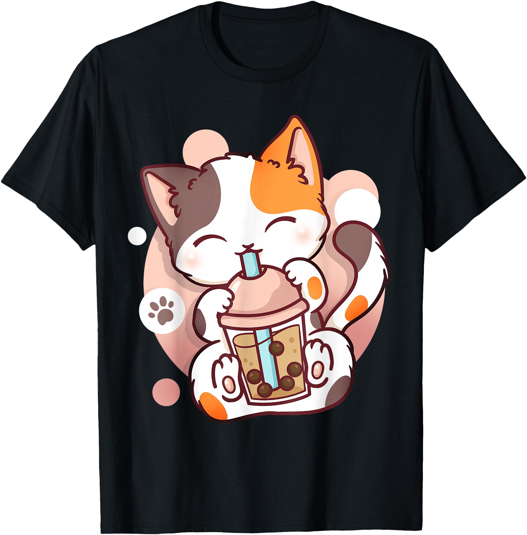 Cat Boba Tea Bubble Tea Anime Kawaii Neko