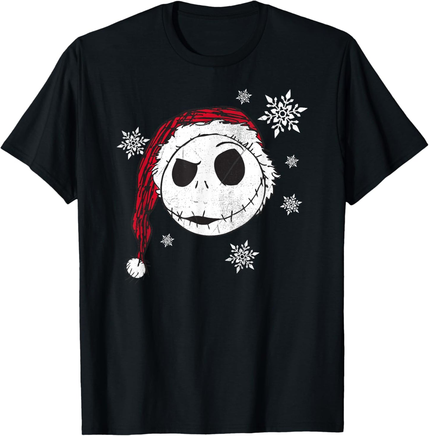 Disney Nightmare Before Christmas Snowflake Holiday Short Sleeve