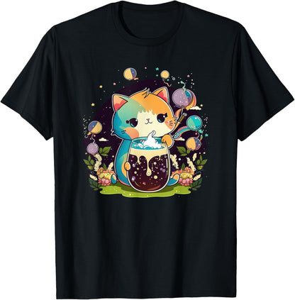 Cat Boba Tea kawaii Kitty Bubble Tea Anime