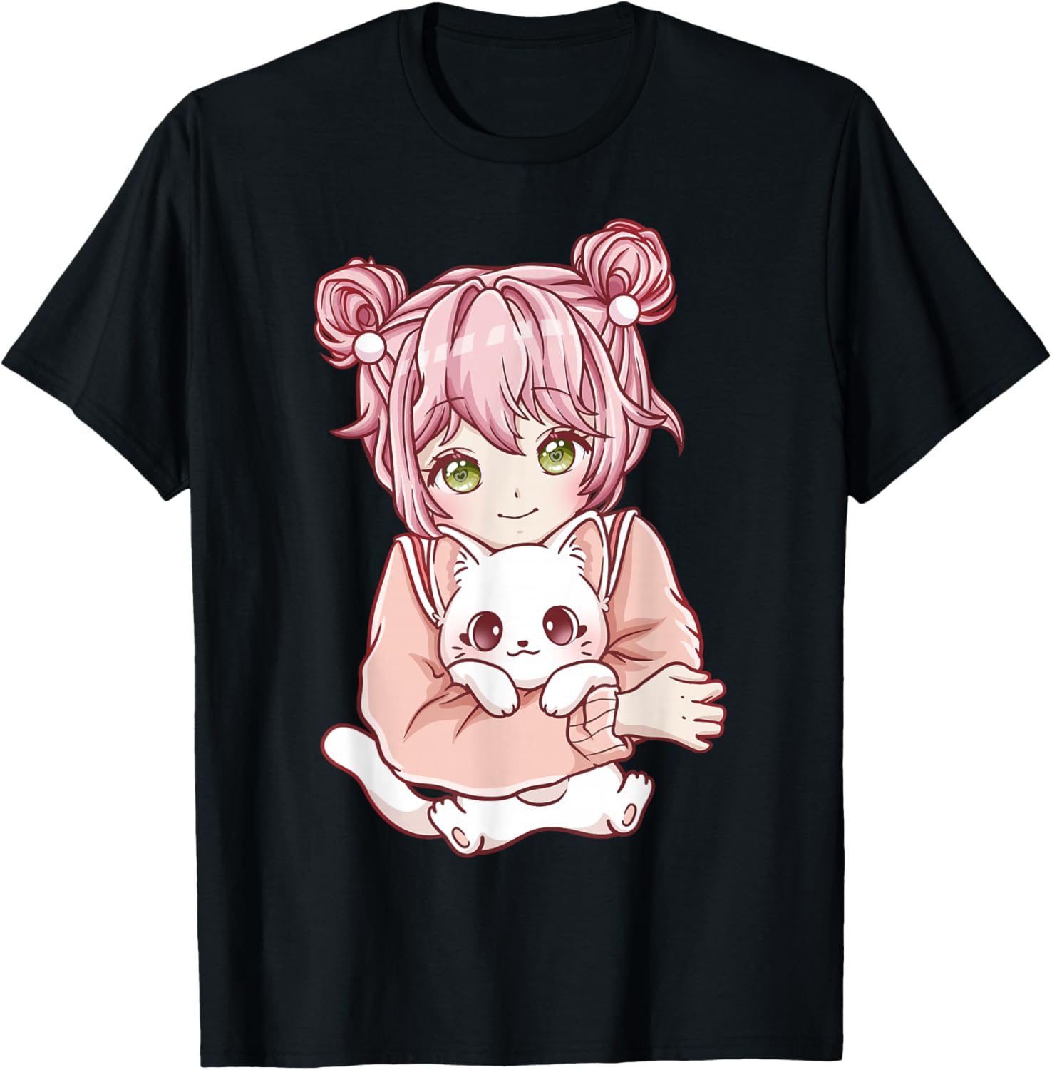 Anime Girl Cat Cats Kawaii