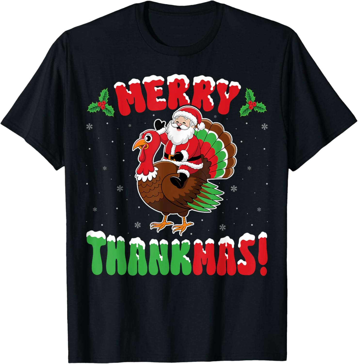 Merry Thanksmas - Turkey Lover Santa Xmas Party Christmas