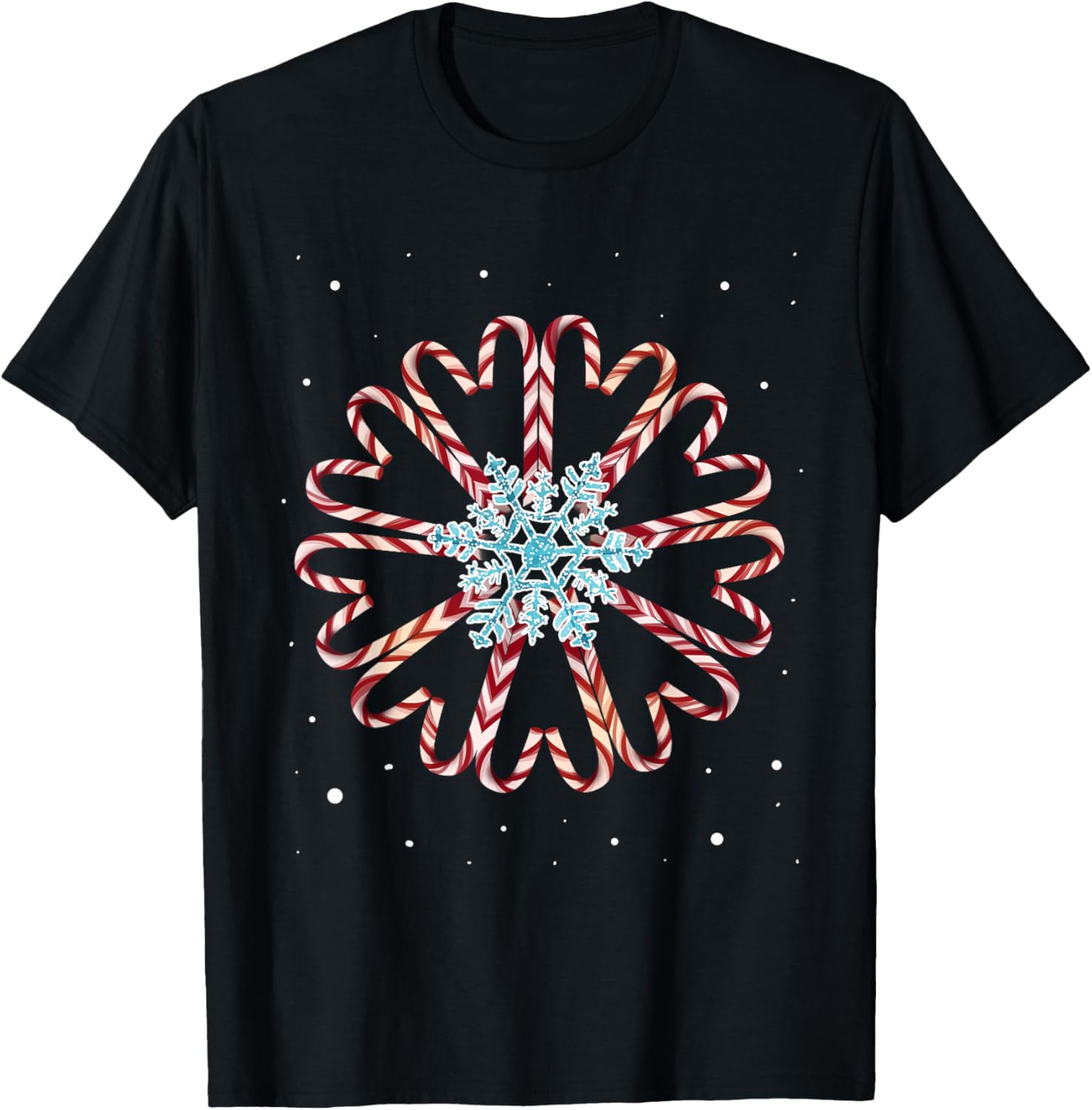 Christmas Pajamas Snow Snowflake Xmas Gift Candy canes