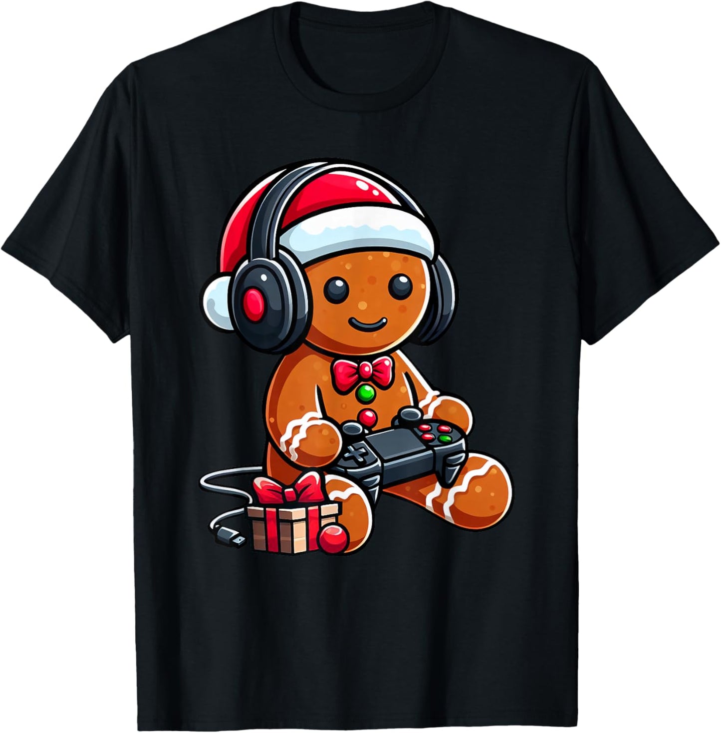 Funny Christmas Gamer Gingerbread Xmas Gaming Men Boys Kids